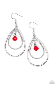 Reign On My Parade Red Earrings