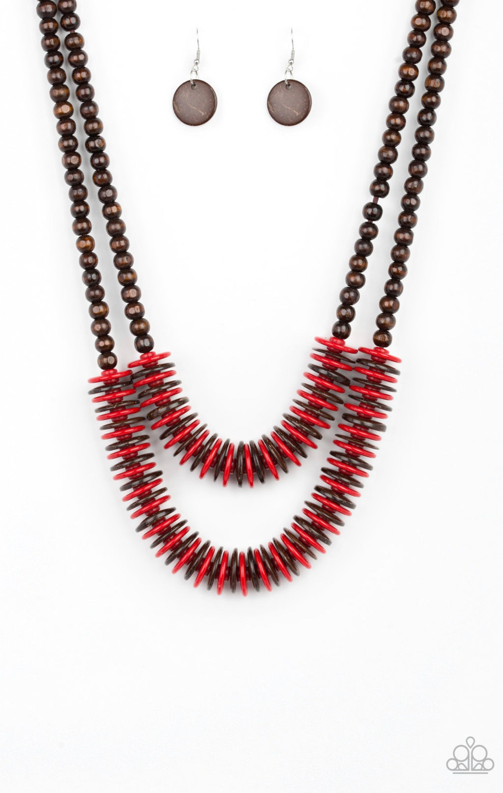 Dominican Disco Red Necklace